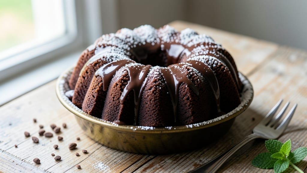 Basic Chocolate Bundt Cake Recipe: Moist Center and Perfectly Caramelized Crust
