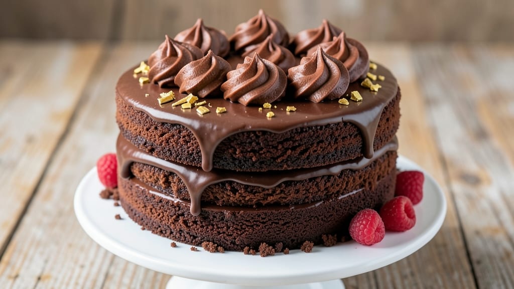 Bakery-Style Chocolate Cake Recipe: Moist Layers and Velvety Frosting