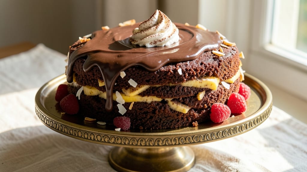 Baking Chocolate Banana Cake Recipe: Fudgy Layers and Caramelized Top