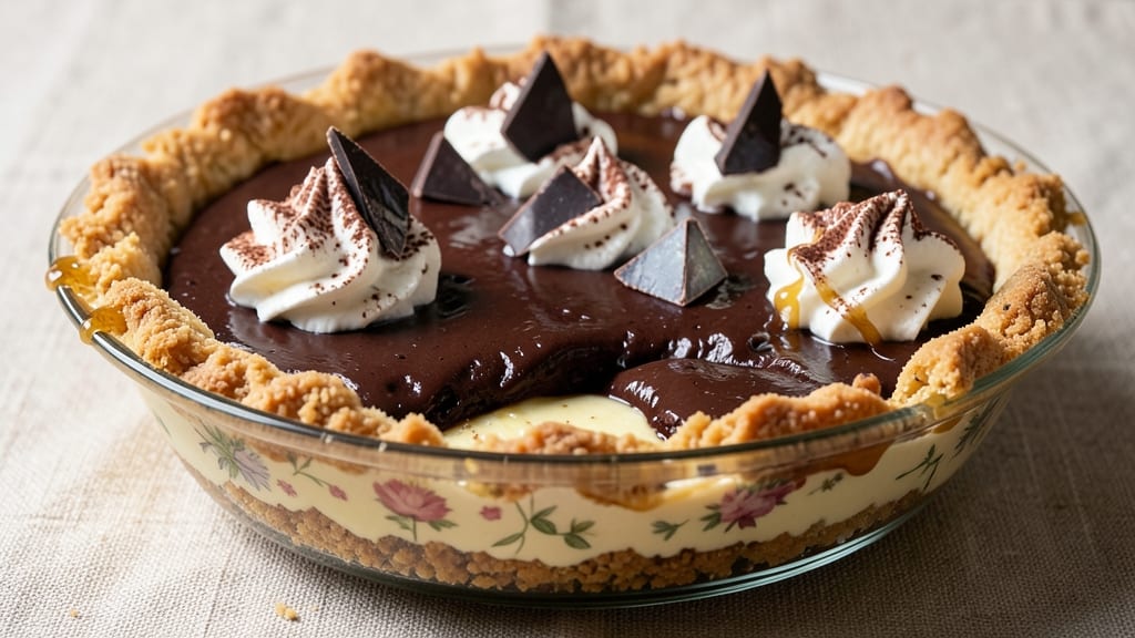 Bittersweet Chocolate Pie Recipe: Velvety Ganache Swirls and Buttery Crust