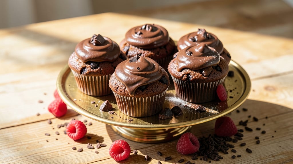 Belgian Chocolate Cupcakes Recipe: Deep Dark Fudge Cores and Buttery Swirls