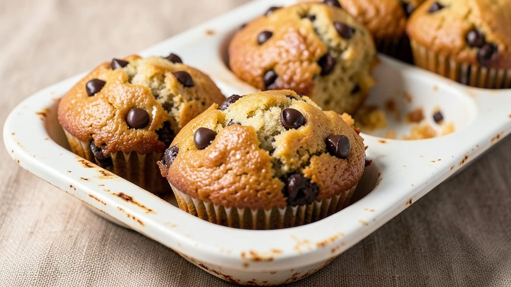 Bakery Chocolate Chip Muffins Recipe: Double Chocolate Fudgy Bites