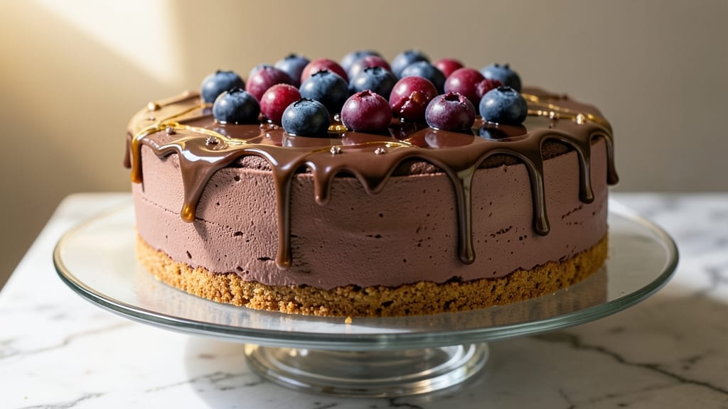 Blueberry Chocolate Cheesecake Recipe: Bursting Berries and Rich Cocoa Swirls