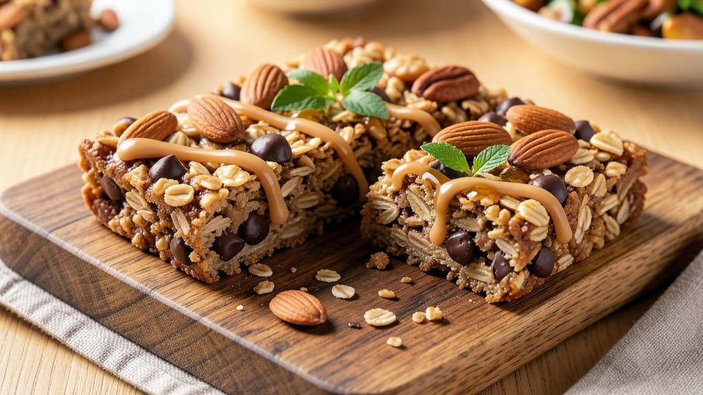 Chewy Chocolate Granola Bars Recipe: Nutty Clusters and Fudgy Centers