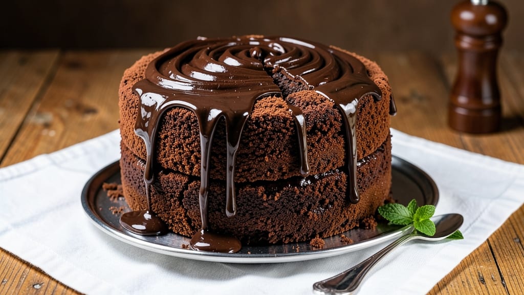 Big Mountain Chocolate Fudge Cake Recipe: Rich Layers of Cocoa and Caramel Bliss