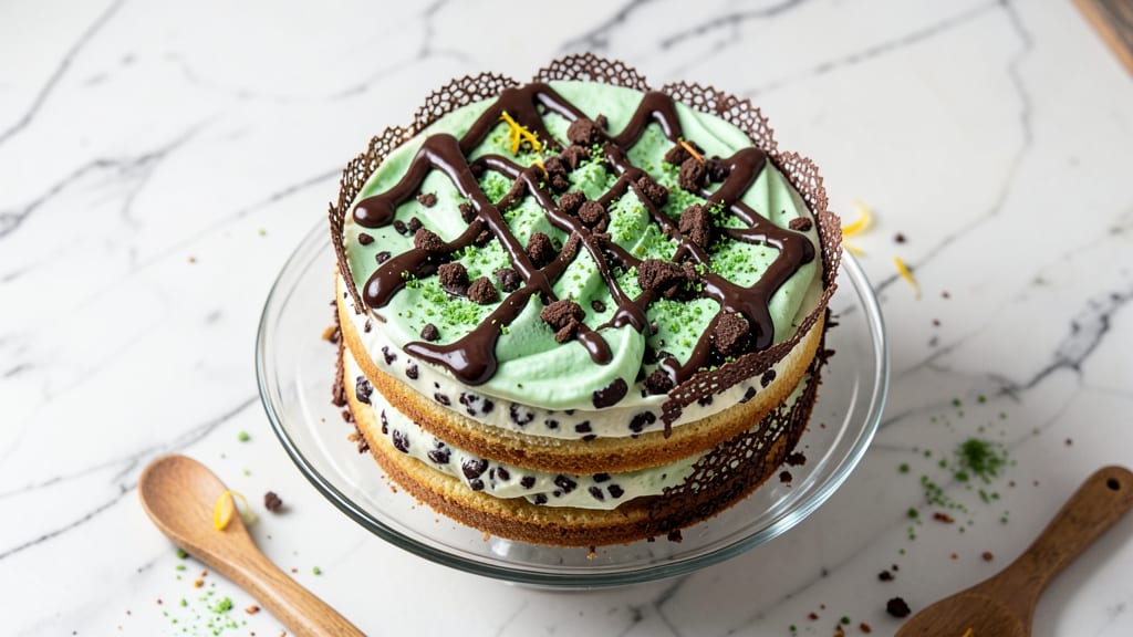 Baskin Robbins Mint Chocolate Chip Ice Cream Cake Recipe: Cool Whip-Like Layers with Fresh Mint Zing
