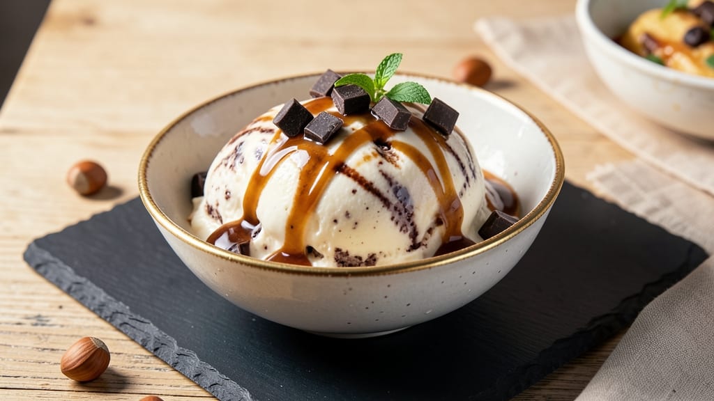 Caramel Chocolate Ice Cream Recipe: Ultra-Smooth Swirls With Buttery Fudge Drizzle