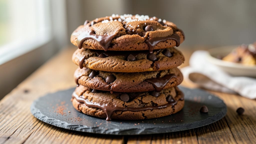 Chewy Triple Chocolate Cookies Recipe: Fudgy Cocoa-Covered Centers