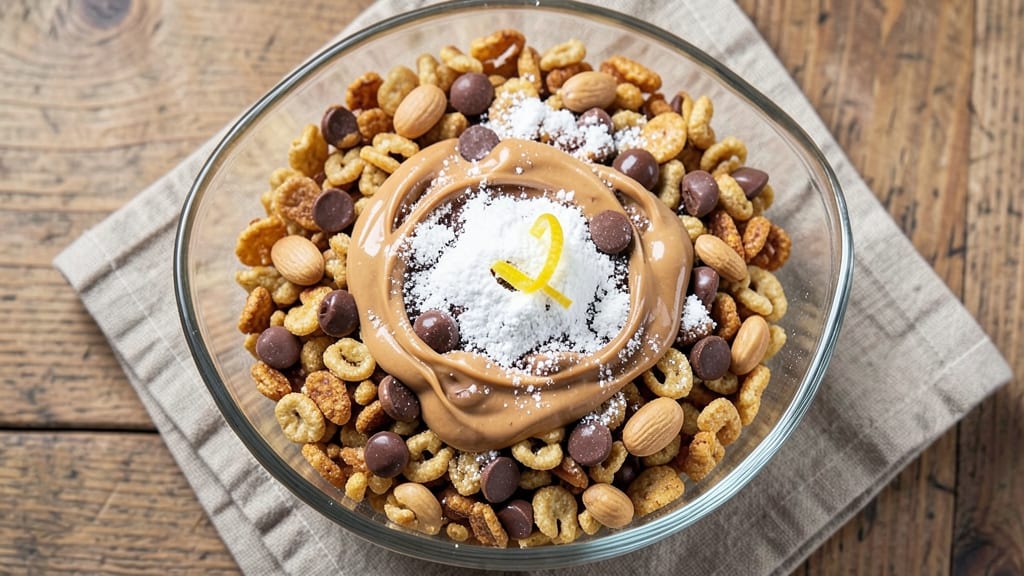 Chex Mix Peanut Butter Chocolate Powdered Sugar Recipe: Nutty-Sweet Crunch in Every Bite