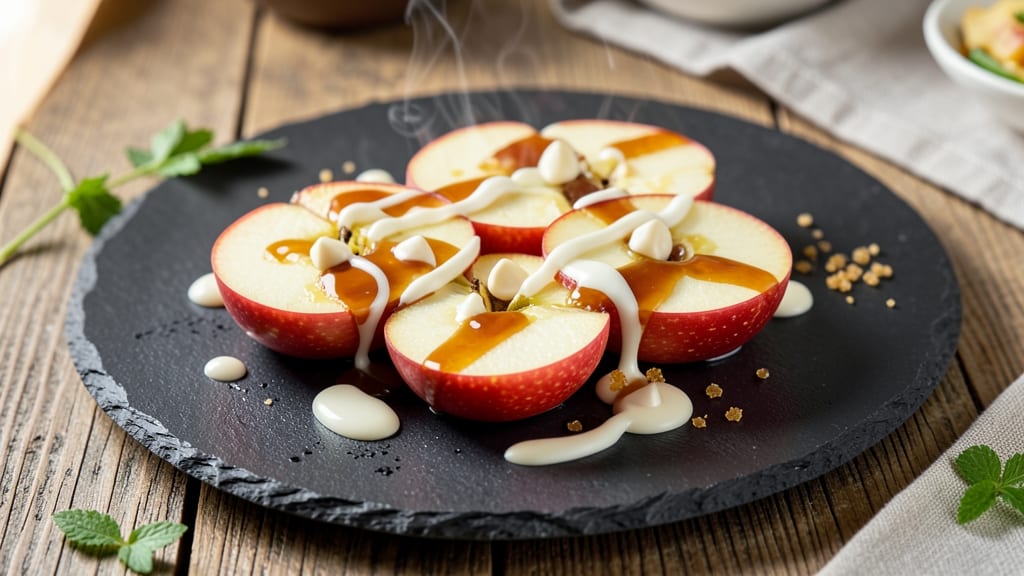 Caramel Apple With White Chocolate Recipe: Crispy Bites and Melty Rivers in 20 Minutes