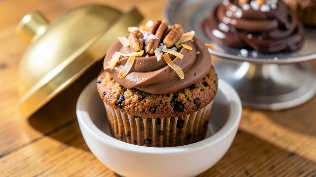 Baker's German Chocolate Cupcakes Recipe: Fudgy Swirls and Nutty Frosting Bliss