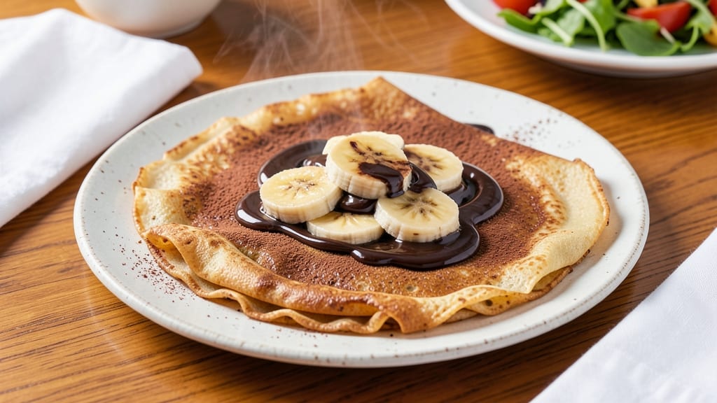 Banana Chocolate Crepes Recipe: Silky Layers with Molten Fudge Hearts
