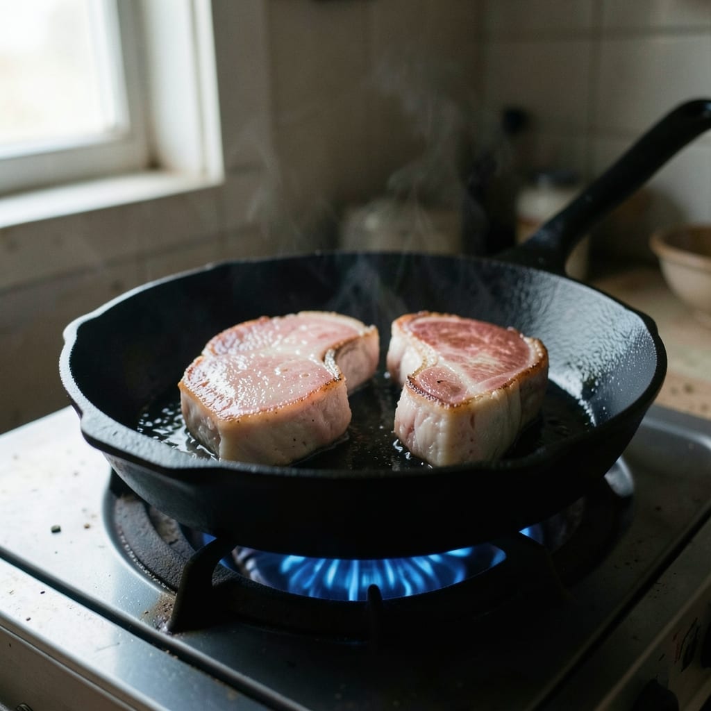 The first pass, in the pan