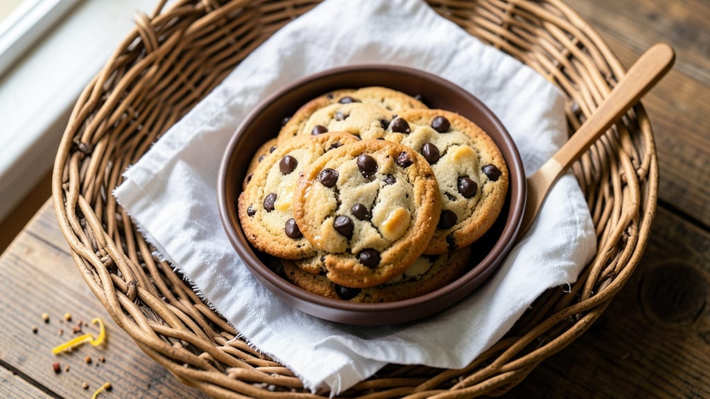 Bowl and Basket Chocolate Chip Cookie Recipe: Buttery Crunch With Double Chocolate Rivers
