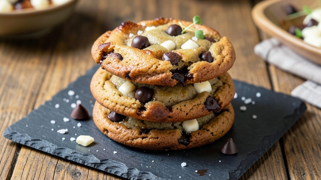 Chewy Triple Chocolate Chip Cookies Recipe: Deep Cocoa Crunch and Melty Streaks