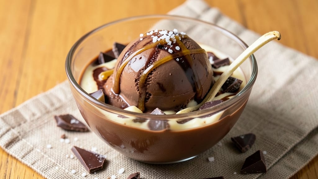 Bittersweet Chocolate Ice Cream Recipe: Deep Cocoa Intensity With Vanilla Bean Swirls