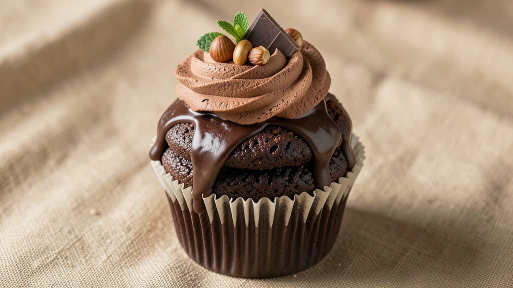 Big Chocolate Cupcakes Recipe: Double-Layered Fudgy and Crispy Magic