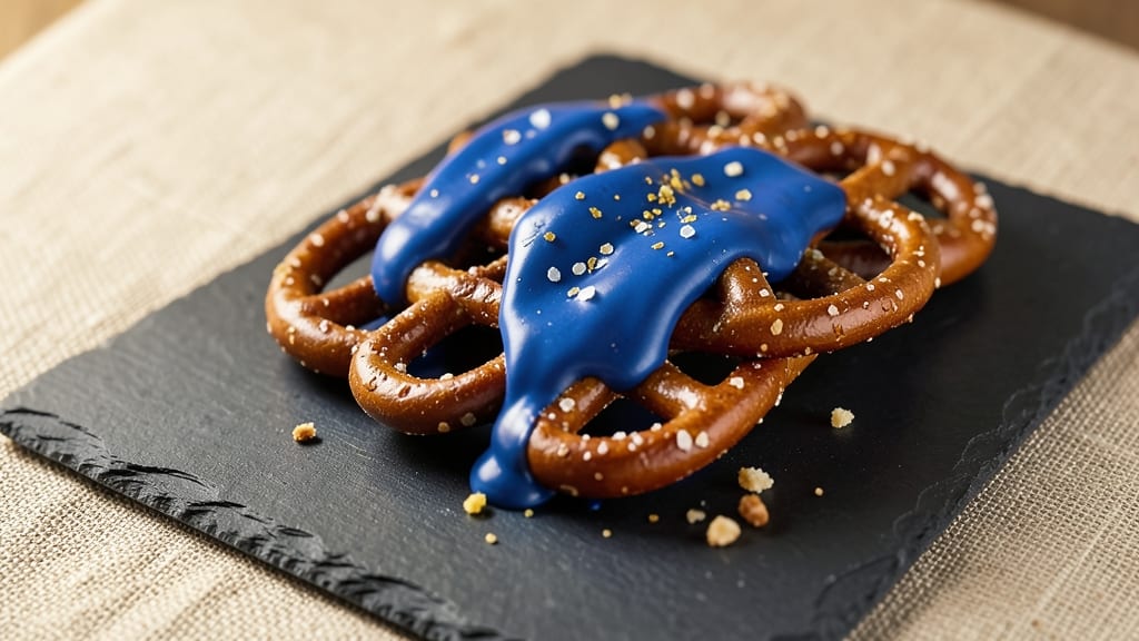 Blue Chocolate Covered Pretzels Recipe: Crunchy Twists with Molten Cocoa Rivers