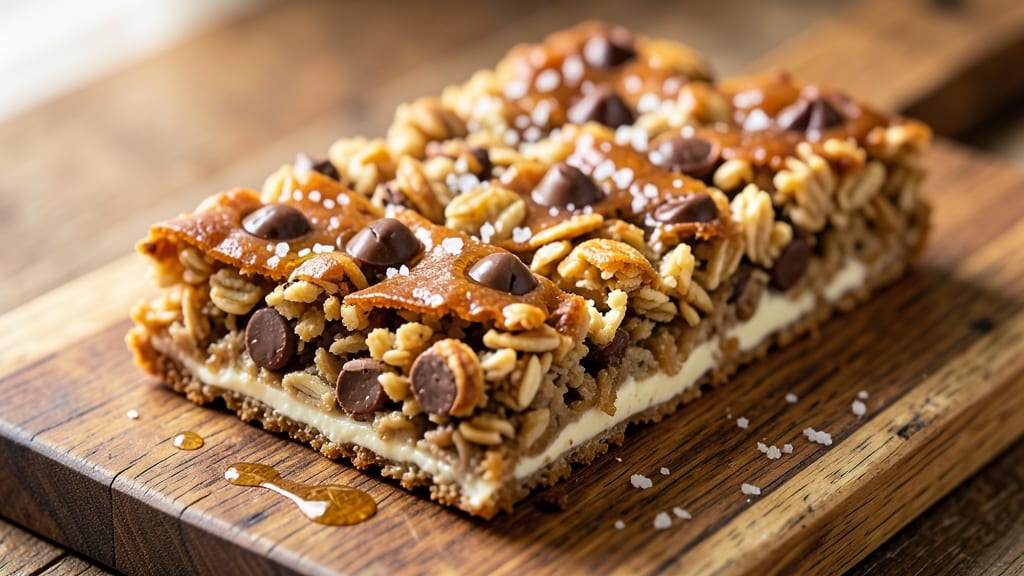 Baked Chocolate Chip Granola Bars Recipe: Crunchy Oats and Melty Chocolate Rivers