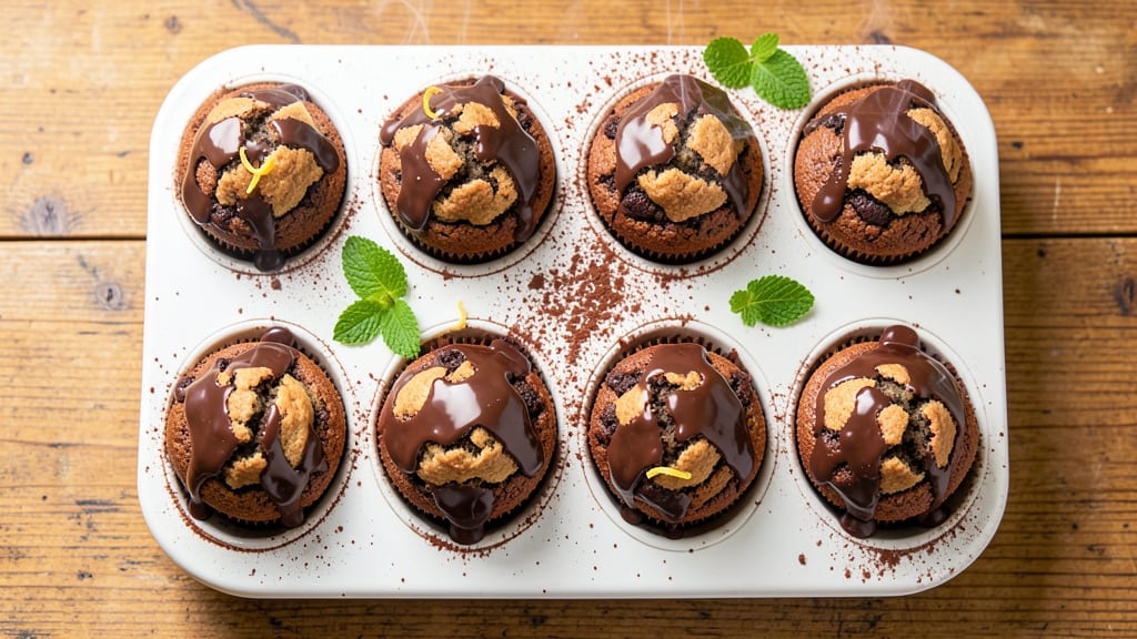 Bakery-Style Chocolate Muffins Recipe: Deep Chocolate Swirls With Crispy Crowns