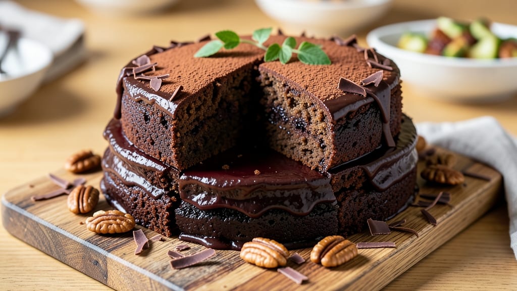 Baker's German Chocolate Pound Cake Recipe: Deep Cocoa Layers With Walnut-Studded Frosting