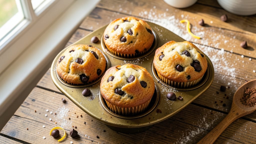 Best Chocolate Chip Muffin Recipe in the World: Double Chocolate Gooey Hearts