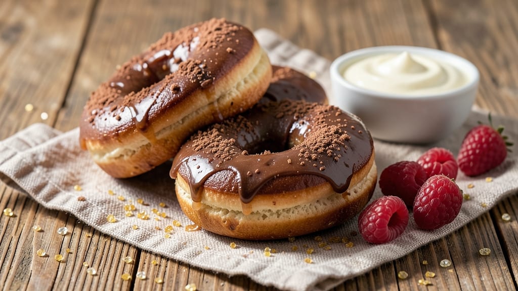 Baked Chocolate Sour Cream Donuts Recipe: Fudgy Cocoa Swirls With Buttery Glaze